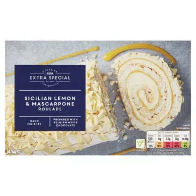 ASDA Extra Special Exceptional by  Hand Finished Sicilian Lemon & Mascarpone Roulade 426g