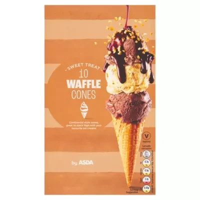 ASDA 10 Waffle Cones