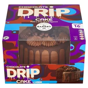 The BAKERY at ASDA The Bakery at  Chocolate Drip Cake