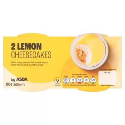 ASDA Lemon Cheesecakes 2 x 100g (200g)