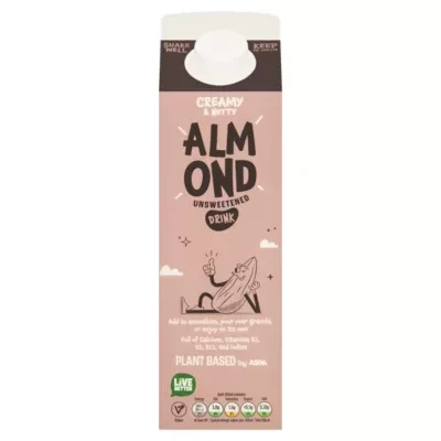 Plant Based by ASDA Plant Based Almond Unsweetened 1 Litre