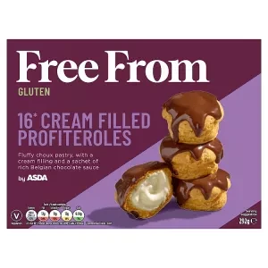 ASDA Free From Free From by  16 Cream Filled Profiteroles 292g