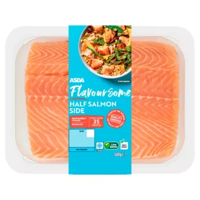 ASDA Flavoursome Half Salmon Side 500g