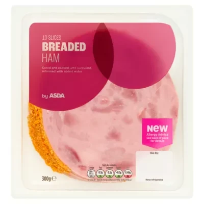 ASDA 10 Breaded Ham Slices 300g