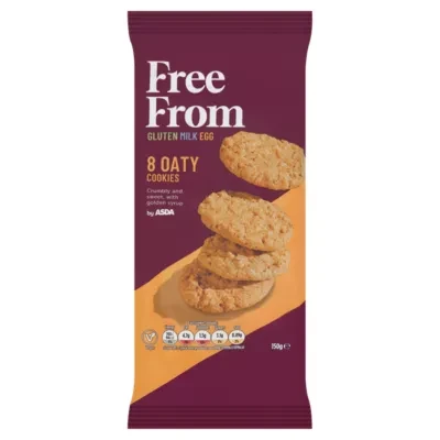 ASDA Free From Free From by  8 Oaty Cookies 150g