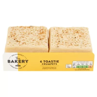 The BAKERY at ASDA The Bakery 6 Toastie Crumpets