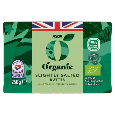 ASDA Organic Slightly Salted Butter 250g