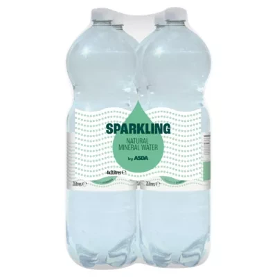 ASDA Sparkling Natural Mineral Water 4 x 2 Litres