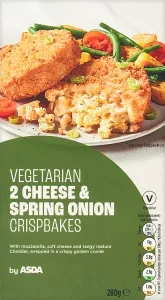 Asda Vegetarian 2 Vegetarian Cheese & Spring Onion Crispbakes 280g