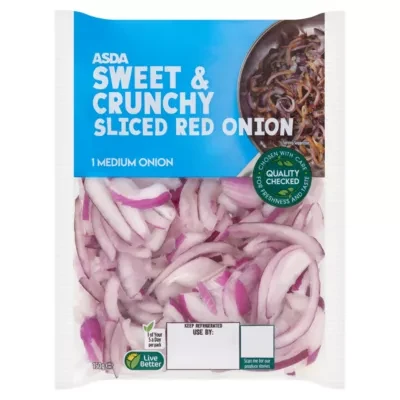 ASDA Sweet & Crunchy Sliced Red Onion 150g