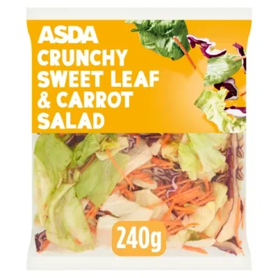 ASDA Crunchy Sweet Leaf & Carrot Salad 240g
