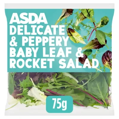 ASDA Delicate & Peppery Baby Leaf & Rocket Salad 75g