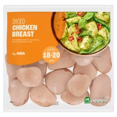 ASDA Diced Chicken Breast 600g