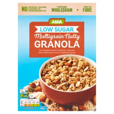 ASDA Low Sugar Multigrain Nutty Granola 500g