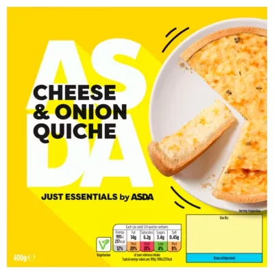 JUST ESSENTIALS by ASDA Just Essentials Cheese & Onion Quiche 400g