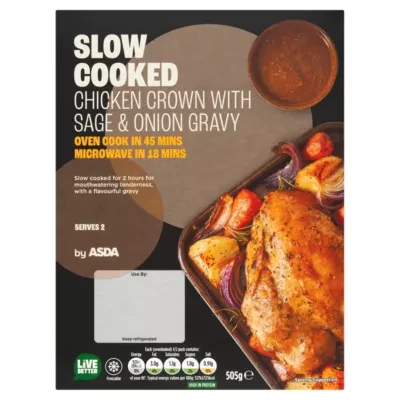 ASDA Slow Cooked Chicken Crown with Sage & Onion Gravy 505g