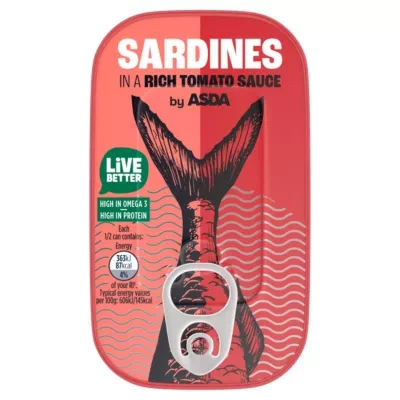 ASDA Sardines in a Rich Tomato Sauce 120g