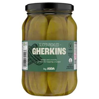 ASDA Sliced Pickled Gherkins 480g