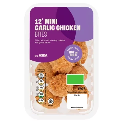 ASDA 12 Mini Garlic Chicken Bites 216g