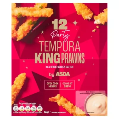 ASDA 12 Party Tempura King Prawns 156g
