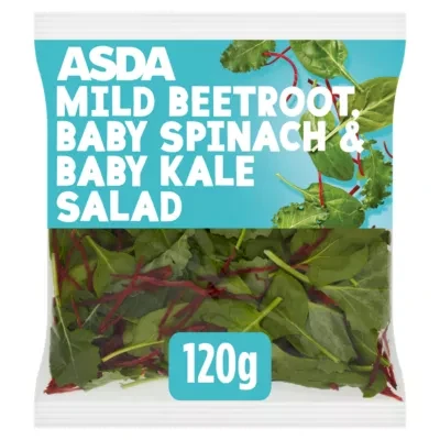 ASDA Mild Beetroot, Baby Spinach & Baby Kale Salad 120g