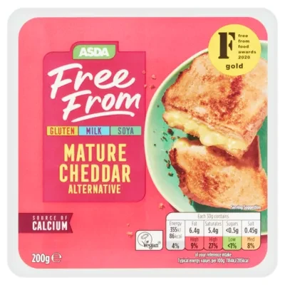 ASDA Free From Free From Mature Cheddar Alternative 200g