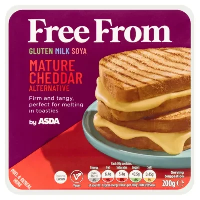 ASDA Free From Free From by  Mature Cheddar Alternative 200g