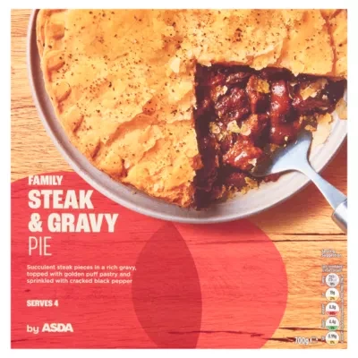 ASDA Family Steak & Gravy Pie 700g