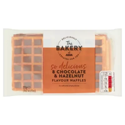 ASDA The Bakery 8 Chocolate & Hazelnut Flavour Waffles 272g
