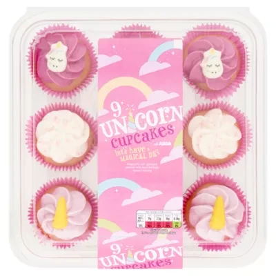 The BAKERY at ASDA The Bakery at  9 Unicorn Cupcakes
