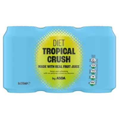 ASDA Diet Tropical Crush 6 x 330ml