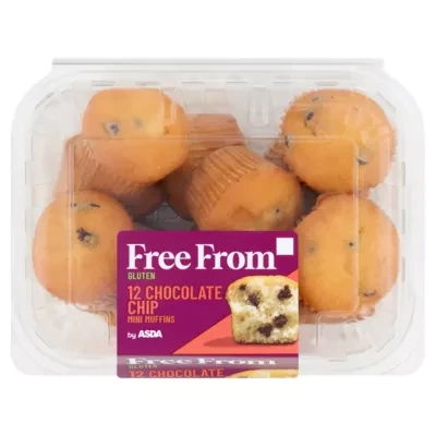 ASDA Free From Free From by  12 Chocolate Chip Mini Muffins