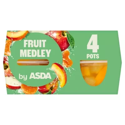 ASDA Fruit Medley Pots 4 x 113g (452g)