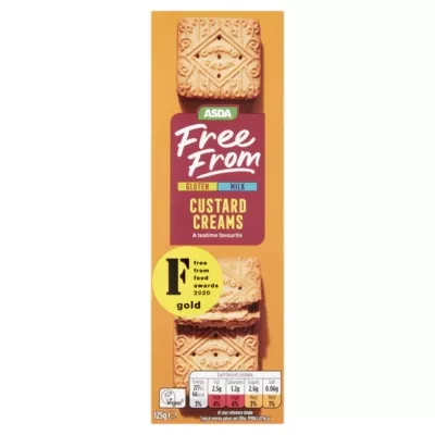 ASDA Free From Free From Custard Creams 125g