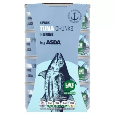 ASDA Tuna Chunks in Brine 4 x 145g (580g)