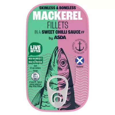 ASDA Mackerel Fillets in a Sweet Chilli Sauce 125g