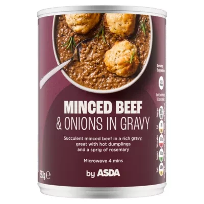 ASDA Minced Beef & Onions in Gravy 392g
