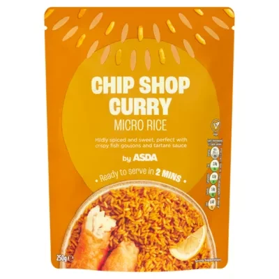 ASDA Chip Shop Curry Micro Rice 250g