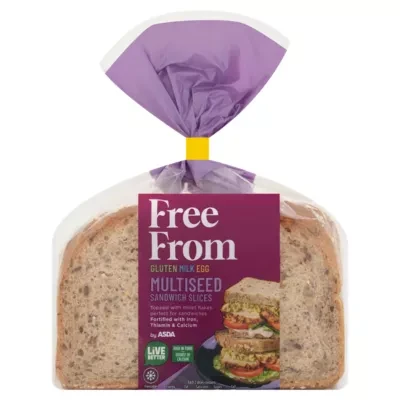 ASDA Free From Free From by   Multiseed Sandwich Slices 280g