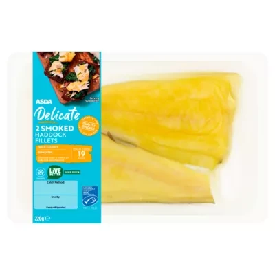 ASDA 2 Delicate Smoked Haddock Fillets 220g