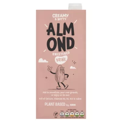 Plant Based by ASDA Plant Based Almond Sweetened Drink 1Litre