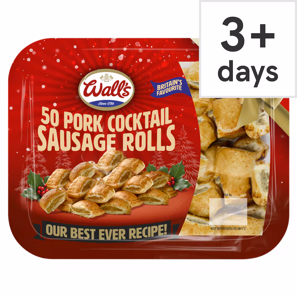 Wall's 50 Mini Sausage Rolls 500g