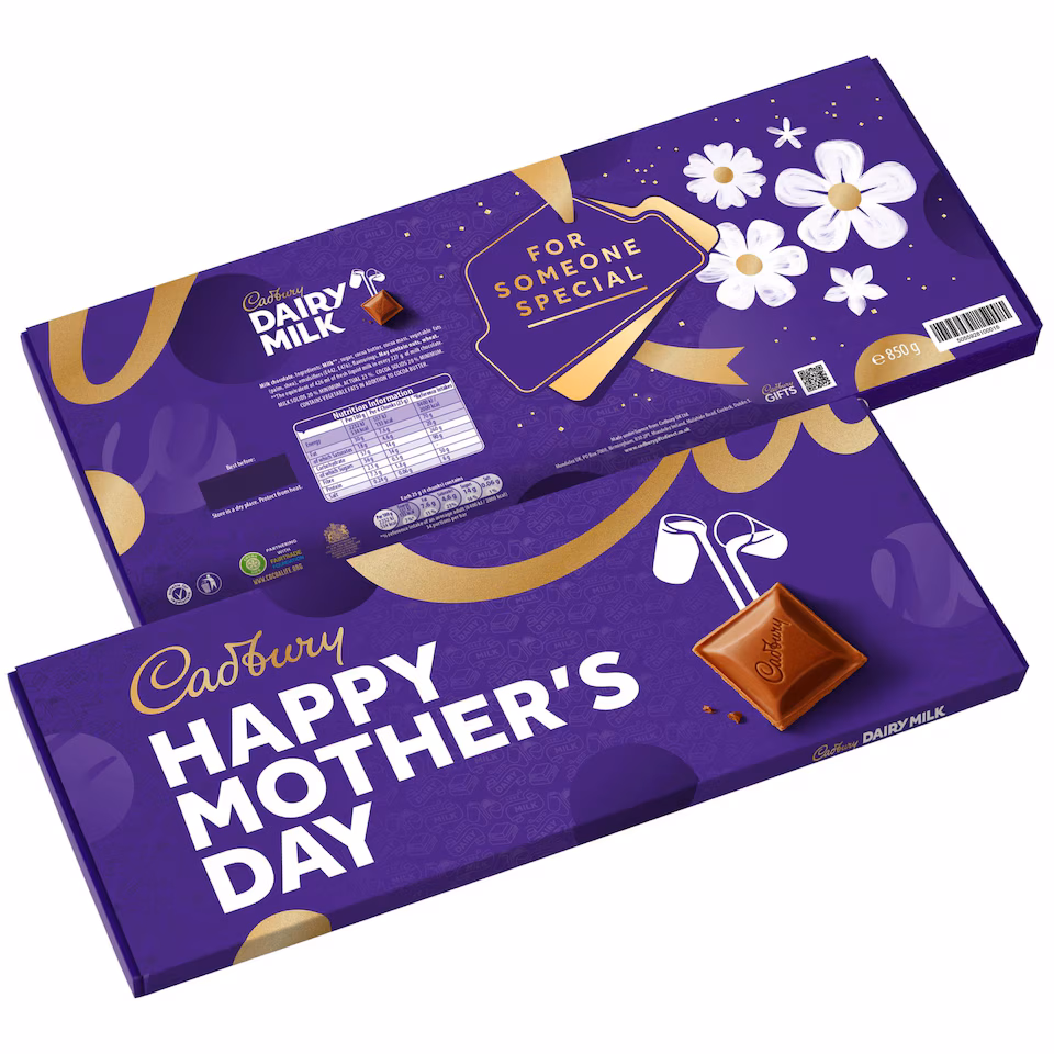 Cadbury Happy Mother's Day Dairy Milk Chocolate Gift Bar 850g