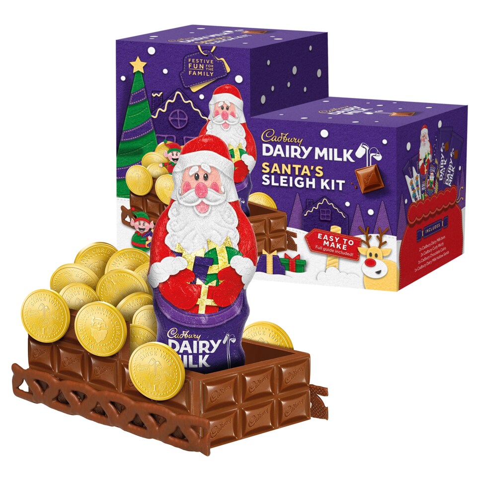 Cadbury Santa's Chocolate Sleigh Build Your Own Kit