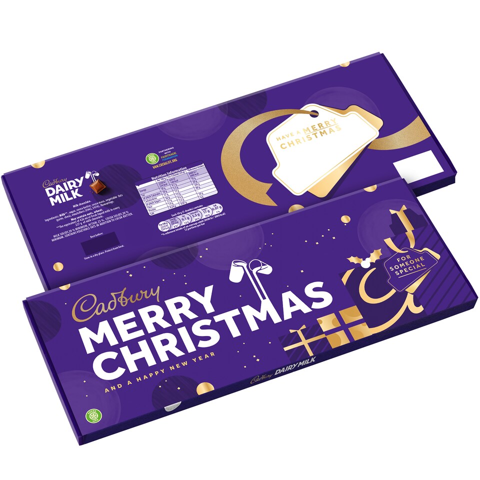 Cadbury Christmas Presents Dairy Milk Chocolate Gift Bar 850g
