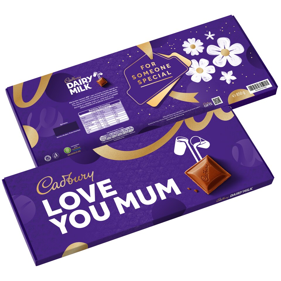 Cadbury Dairy Milk Love You Mum Chocolate Gift Bar 850g