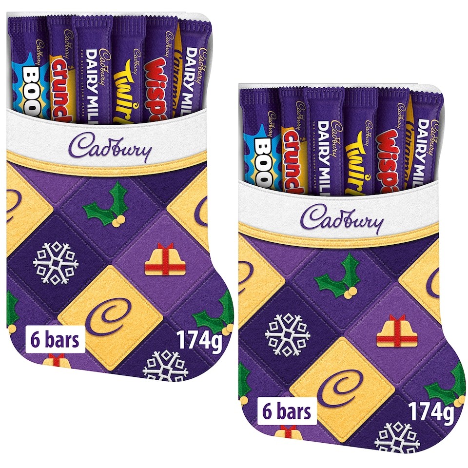 Cadbury Dairy Milk Christmas Stocking Selection Box 174g (Bundle of 2)