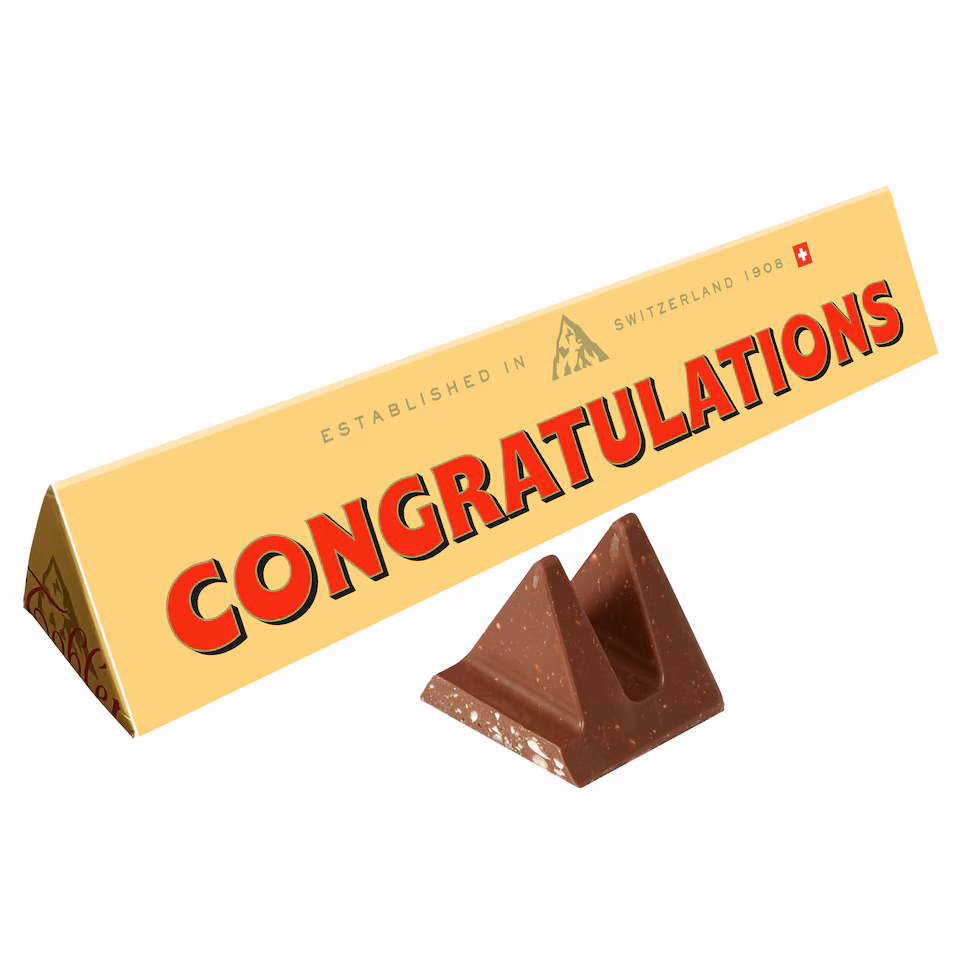 Toblerone Congratulations Chocolate Gift Bar 340g