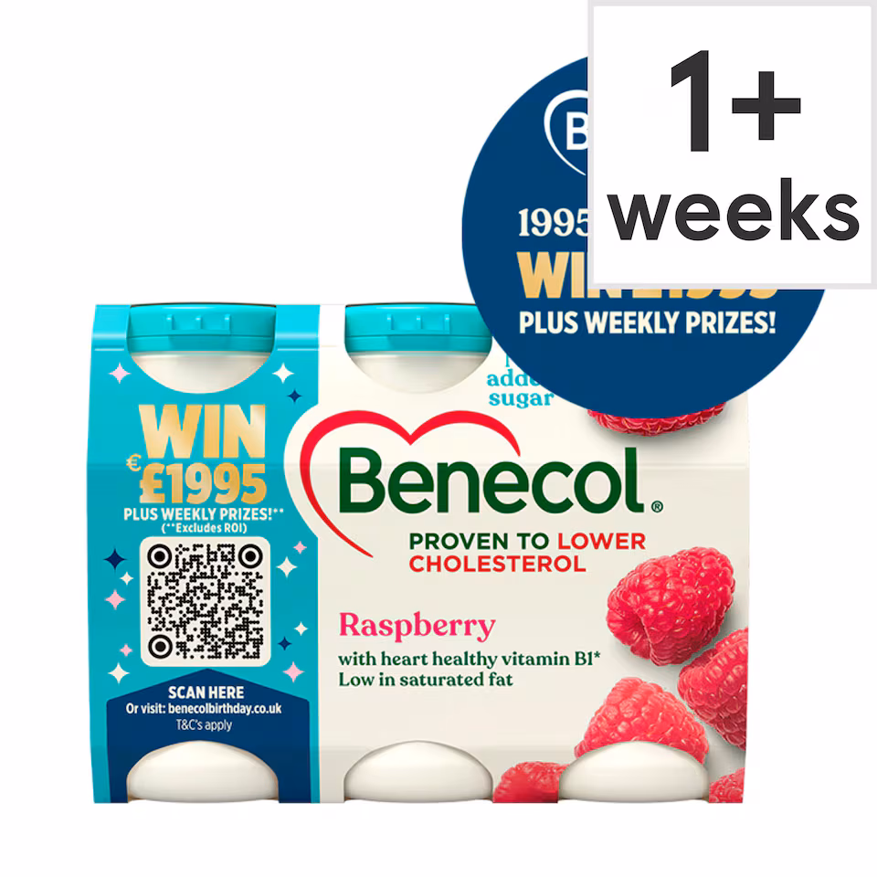 Benecol Raspberry No Added Sugar 6 x 67.5g