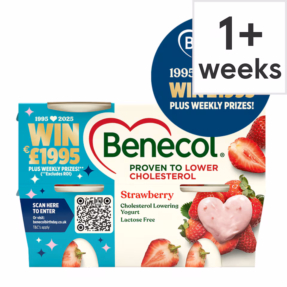 Benecol Strawberry Yogurt 4x115g